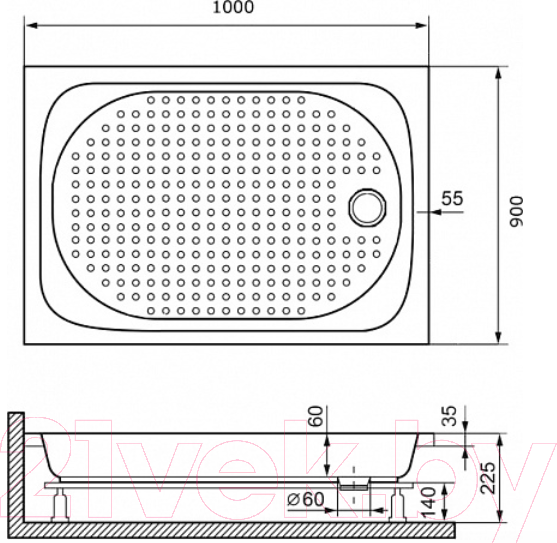 Изображение товара Душевой поддон RGW Lux/TN / 16180290-21