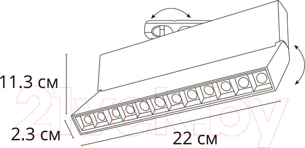 Изображение товара Трековый светильник Arte Lamp Flash A4573PL-1BK