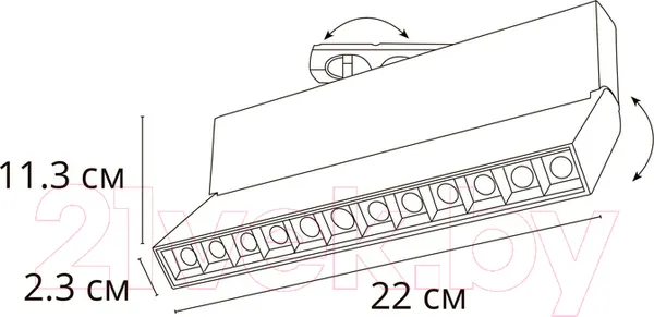 Изображение товара Трековый светильник Arte Lamp Flash A4572PL-1BK