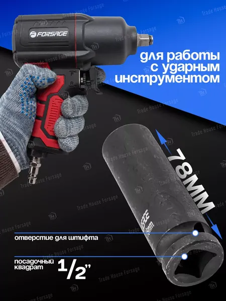 Изображение товара Головка слесарная Forsage F-4458516 (6801)