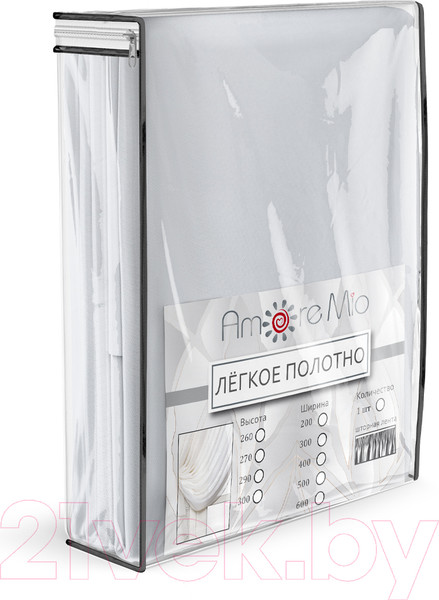 Изображение товара Гардина Amore Mio RR 2001 500x270 / 17970 (белый)