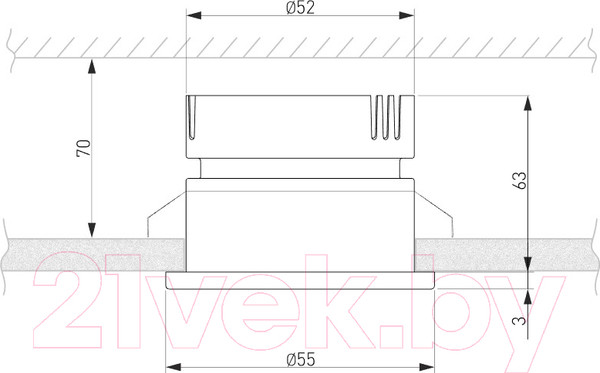 Изображение товара Точечный светильник Elektrostandard 7W 4200K BK 25023/LED (черный)