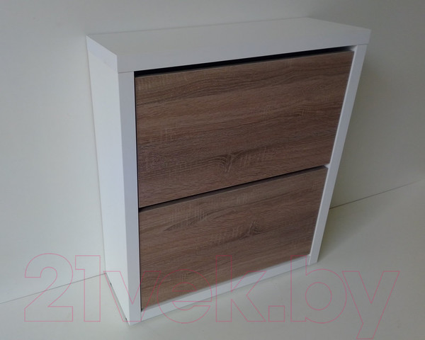 Изображение товара Тумба для обуви Элана 2.70 (белый/дуб трюфель)