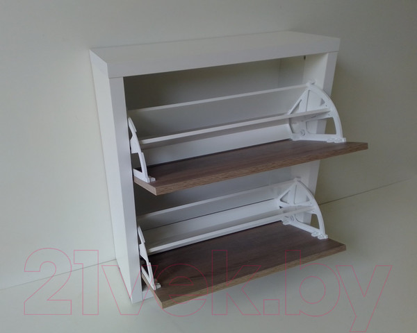 Изображение товара Тумба для обуви Элана 2.70 (белый/дуб трюфель)