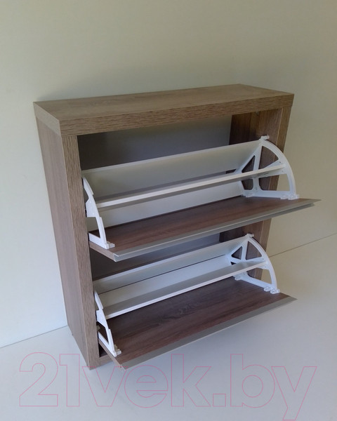 Изображение товара Тумба для обуви Элана Люкс 2.70 (дуб трюфель/дуб трюфель)