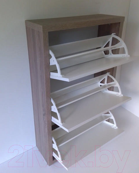 Изображение товара Тумба для обуви Элана 3.70 (дуб трюфель/белый)