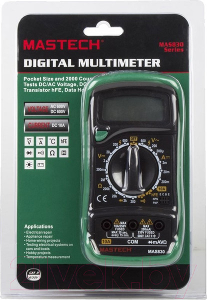 Изображение товара Мультиметр цифровой Mastech MAS830 / 13-2011