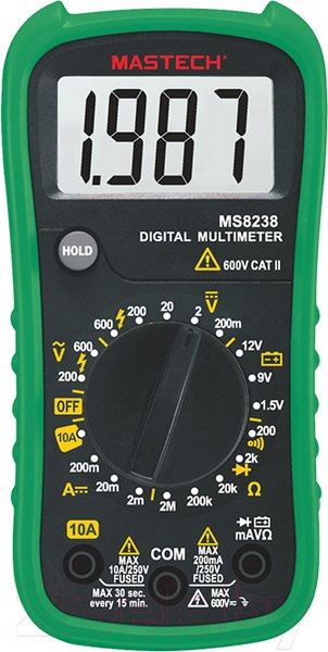 Изображение товара Мультиметр цифровой Mastech MS8238 / 13-2026