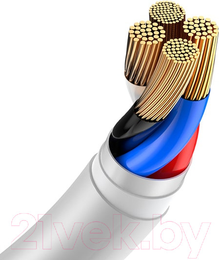 Изображение товара Набор кабелей Baseus TZCALZJ-02 (1.5м, белый)