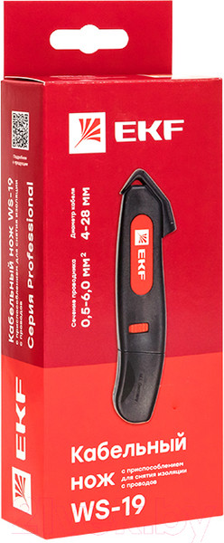 Изображение товара Инструмент для зачистки кабеля EKF WS-19