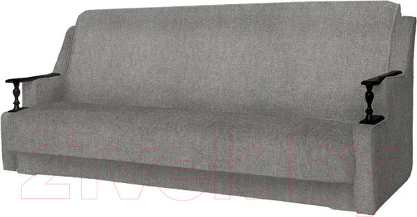 Изображение товара Комплект мягкой мебели Асмана Анна (деревянные подлокотники/рогожка серая)