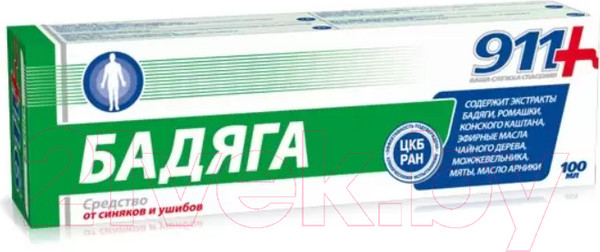 Изображение товара Гель для тела 911 Бадяга (100мл)