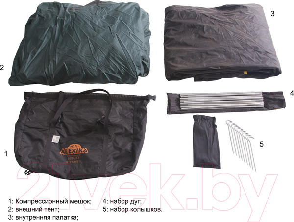 Изображение товара Палатка Alexika Scout 3 Fib / 9121.3201