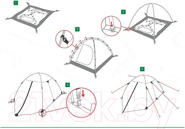 Изображение товара Палатка Alexika Scout 3 Fib / 9121.3201