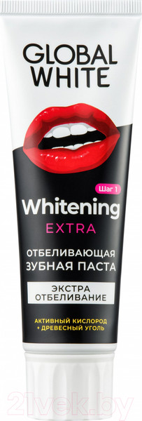 Изображение товара Зубная паста Global White Экстра отбеливающая Активный кислород (100мл)