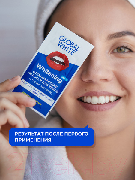 Изображение товара Полоски для отбеливания зубов Global White Teeth Whitening Strips (2шт)