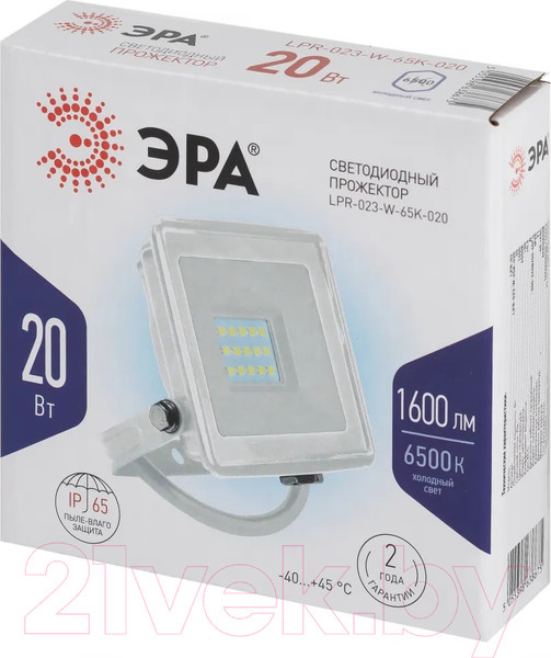 Изображение товара Прожектор ЭРА LPR-023-W-65K-020 / Б0054640
