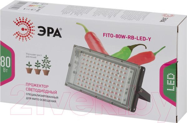 Изображение товара Светильник для растений ЭРА FITO-80W-RB-LED-Y / Б0053082