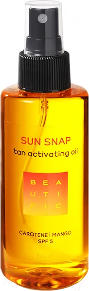 Изображение товара Масло для загара Beautific Sun Snap Шелковое для интенсивного загара (150мл)