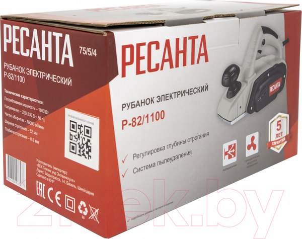 Изображение товара Электрорубанок Ресанта Р-82/1100 (75/5/4)