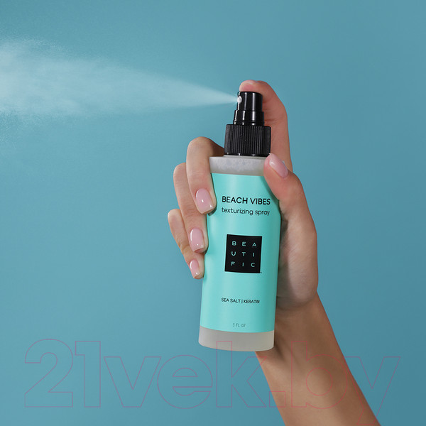 Изображение товара Спрей для укладки волос Beautific Beach Vibes для создания пляжных локонов С морской солью  (150мл)