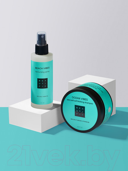 Изображение товара Спрей для укладки волос Beautific Beach Vibes для создания пляжных локонов С морской солью  (150мл)