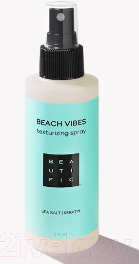 Изображение товара Спрей для укладки волос Beautific Beach Vibes для создания пляжных локонов С морской солью  (150мл)