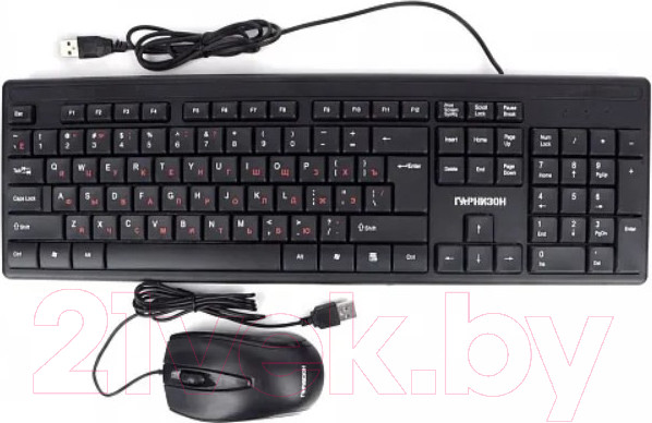 Изображение товара Комплект клавиатура и мышь Гарнизон GKS-126 (черный)