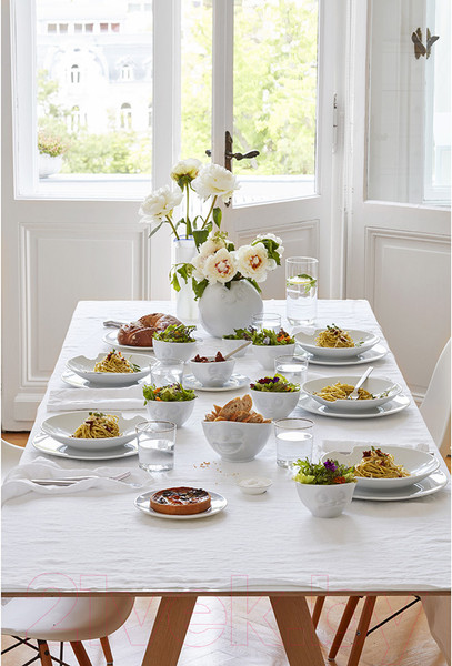 Изображение товара Набор салатников Tassen Laughing & Tasty / T01.25.01 (2шт, белый)