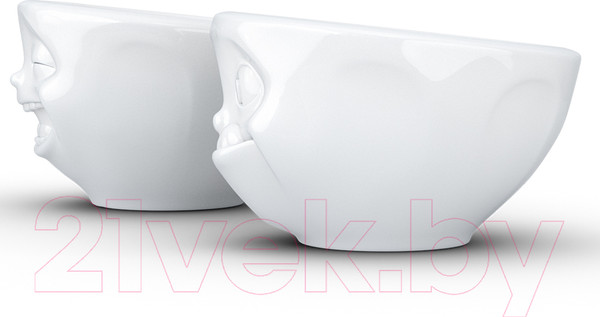 Изображение товара Набор салатников Tassen Laughing & Tasty / T01.25.01 (2шт, белый)