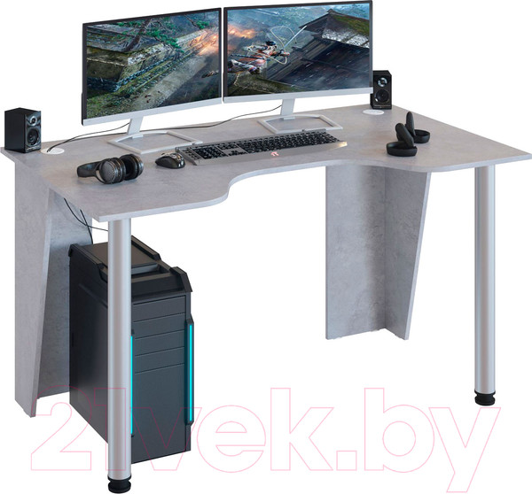 Изображение товара Компьютерный стол Сокол-Мебель КСТ-18 (бетон)