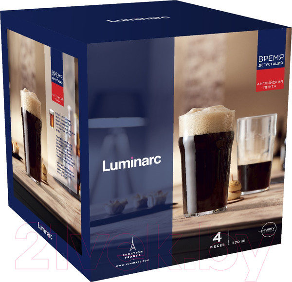 Изображение товара Набор стаканов Luminarc Время дегустаций. Английская пинта P9242 (4шт)