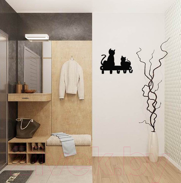 Изображение товара Ключница настенная Станкоинструмент №14 Котята