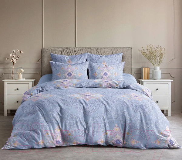 Изображение товара Пододеяльник Ночь нежна Витраж 2 сп 215x175 / 7314-1 (голубой)