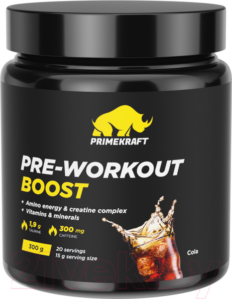 Изображение товара Предтренировочный комплекс Prime Kraft СПДПП Pre-Workout Boost Кола (300г)