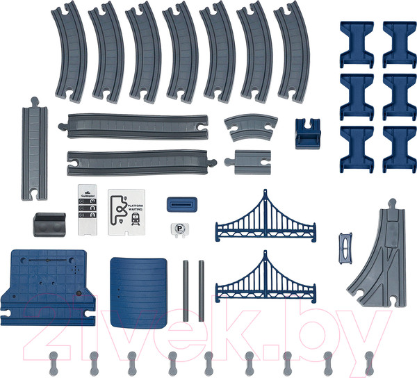Изображение товара Железная дорога игрушечная Givito Мой город / G211-016 (синий)