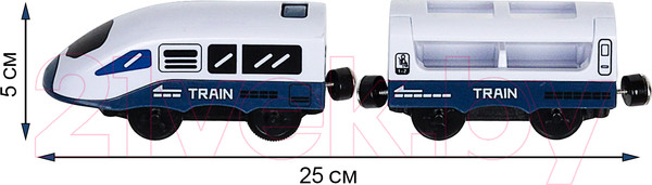 Изображение товара Железная дорога игрушечная Givito Мой город / G211-016 (синий)