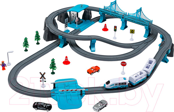 Изображение товара Железная дорога игрушечная Givito Мой город / G211-017 (бирюзовый)