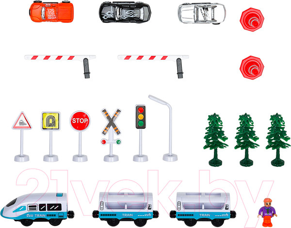 Изображение товара Железная дорога игрушечная Givito Мой город / G211-017 (бирюзовый)
