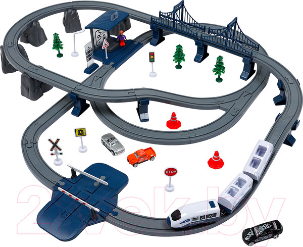 Изображение товара Железная дорога игрушечная Givito Мой город / G211-018 (синий)
