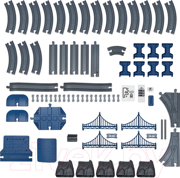 Изображение товара Железная дорога игрушечная Givito Мой город / G211-018 (синий)
