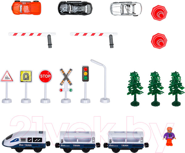 Изображение товара Железная дорога игрушечная Givito Мой город / G211-018 (синий)