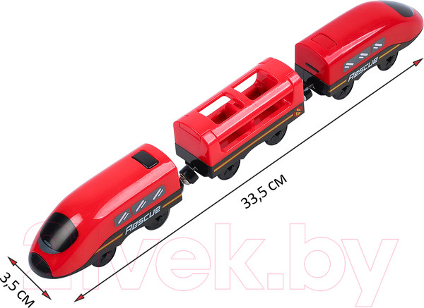 Изображение товара Поезд игрушечный Givito Служба спасения / G212-026