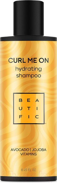 Изображение товара Шампунь для волос Beautific Curl Me On Увлажняющий для кудрявых и волнистых волос (250мл)