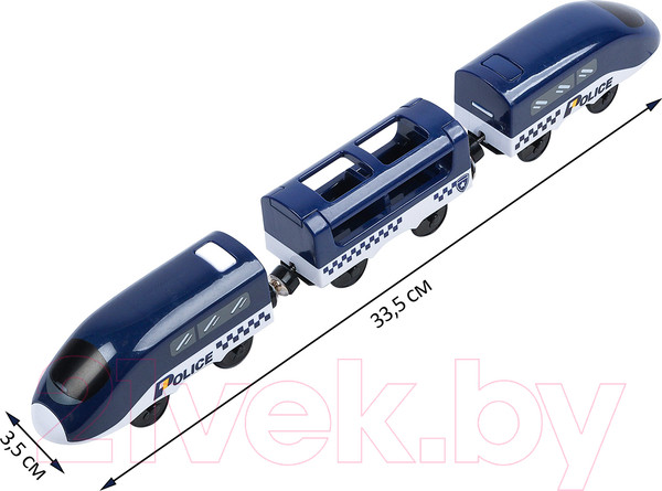 Изображение товара Поезд игрушечный Givito Полицейский участок / G212-027