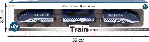 Изображение товара Поезд игрушечный Givito Полицейский участок / G212-027