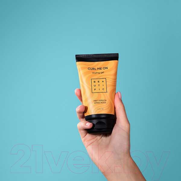 Изображение товара Гель для укладки волос Beautific Curl Me On Несмываемая для кудрявых и волнистых волос (150мл)