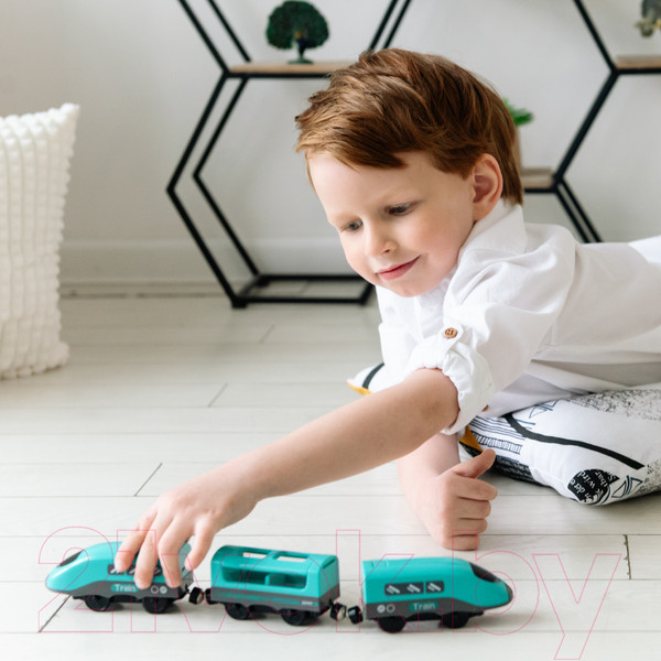 Изображение товара Поезд игрушечный Givito Мой город / G212-028 (бирюзовый)