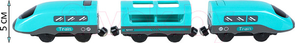 Изображение товара Поезд игрушечный Givito Мой город / G212-028 (бирюзовый)