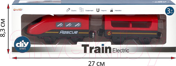 Изображение товара Поезд игрушечный Givito Служба спасения / G212-030